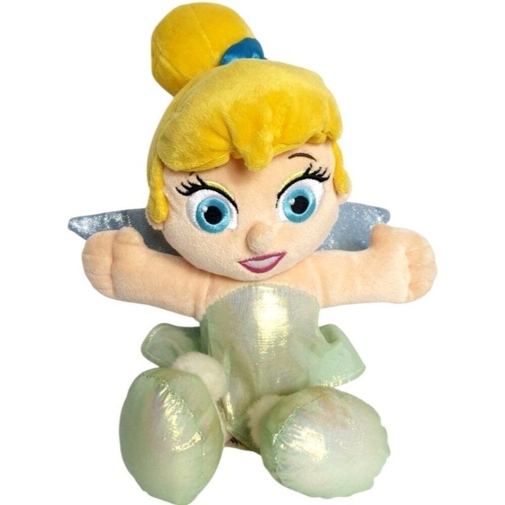 Walt Disney World Tinker Bell Plush 11" Doll Disneyland Peter Pan Snuggle Baby